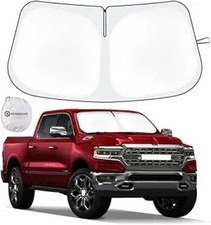 Windshield Sun Shade Compatible with 2019 2 Size: For 2019-2026 Dodge RAM 1500