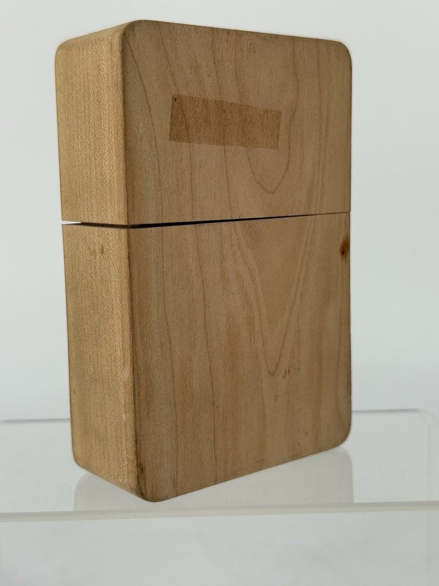 Vintage Camel Lights Cigarette storage Wooden Box engraved and