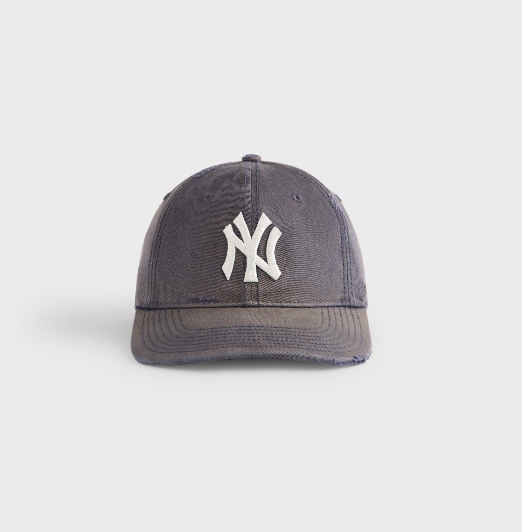 Kith '47 New York Yankees Sun Washed Franchise LS Cap XXL Granite