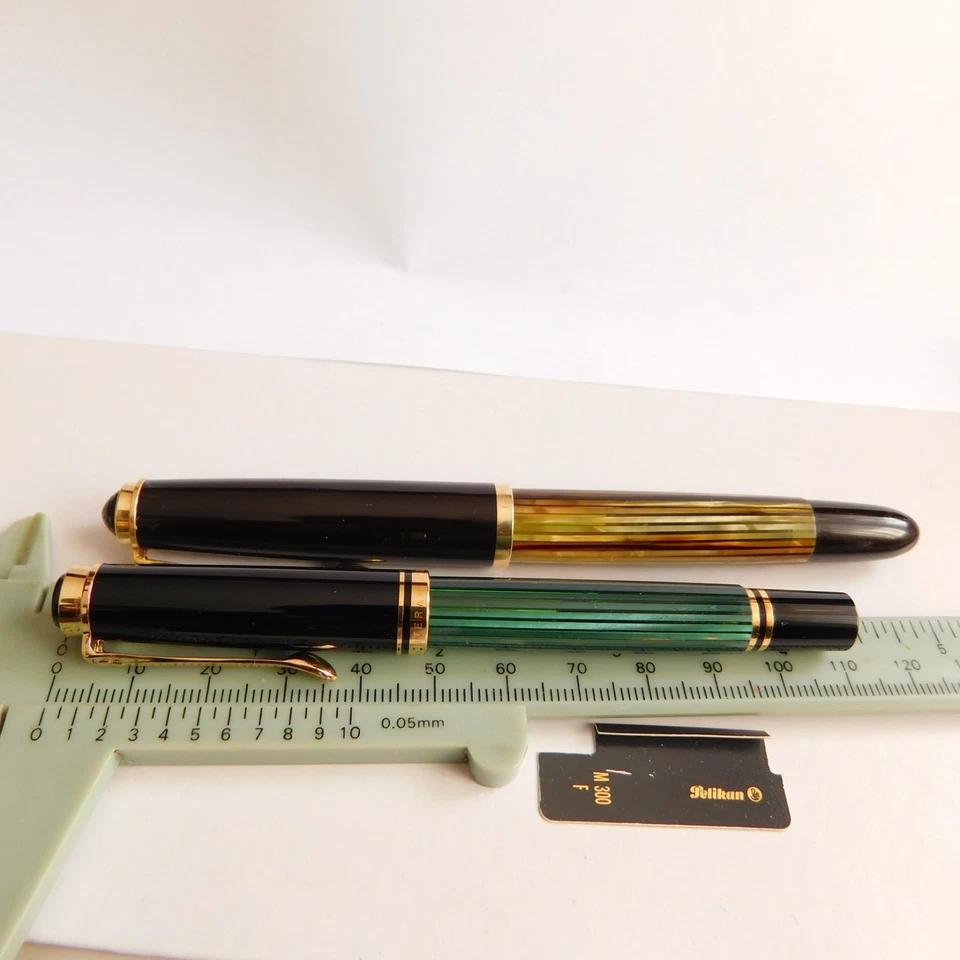 Pluma Estilográfica Rara Pelikan Souverän M300 Estrida Verde Oro Nuevo en Caja Alemania Foto 4 de 4