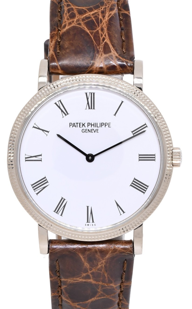Patek Philippe Calatrava 5120 18k White Gold Mens 35mm Automatic