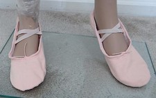 Canvas Slipper Ballet pink pointe Dance/Fitness/Gymnastic Shoes,China 41,US 9/10