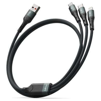Ringke [3-In-1] Muti Purpose Heavy Duty Durable Fast Charging Cable