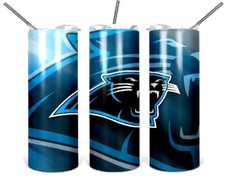 Carolina Panthers NFL Football Multicolor 20oz Insulated Tumbler Straw New GT17