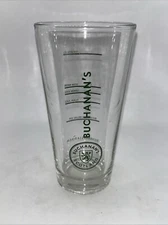 BUCHANAN’S Scotland La Familia Recipe Pint Glass Bar Mancave Beer Scotch Whiskey