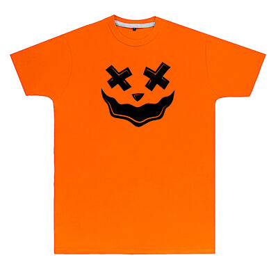 Herren T-Shirt Clown Kürbis Gesicht Kostüm Halloween Outfit für Ihn lustig