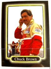 * 1990 Maxx error card Chuck Bowen poising as Chuck Brown