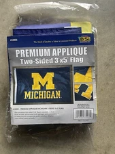 Michigan Wolverines Premium Embroidered Flag 3 X 5 BSI Products 2-Sided