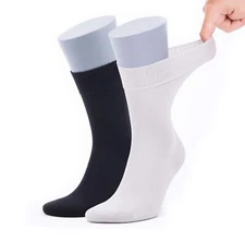 Men’s Bamboo Diabetic Socks - (2 Pack)