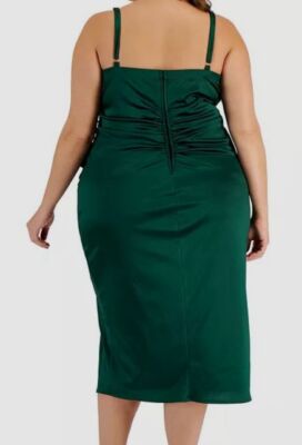 Emerald Sundae Womens Plus Ruffled Long Cocktail And Party Dress Green 20