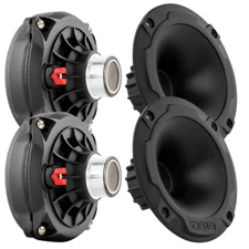 2x DS18 PRO-DR250TI 2" VC Titanium Compression Driver 200 Watts Rms 8 ohm + Horn