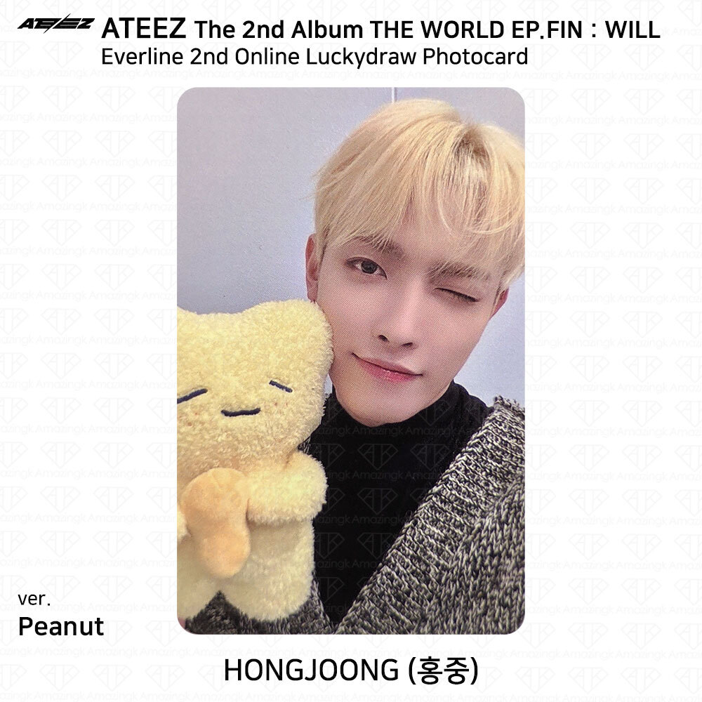 ATEEZ THE WORLD EP.FIN WILL Everline 2nd Luckydraw Photocard