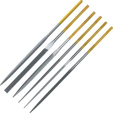 6 Valtitan #2 Cut Needle Files