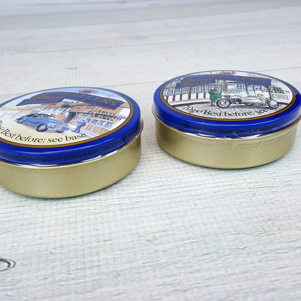 Travellers Sweets Candy Fruit & Mint Tins Container National Trust Wiltshire UK - Image 4 of 4
