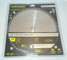 Trade-A-Blade HD Finishing 10" 60T Circular Saw Blade Industrial Chrome Plated