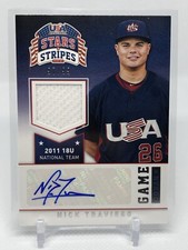 2015 Stars and Stripes Game Gear Materials Signatures #79 Nick Traveiso /99