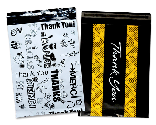 Thank you Collection Poly Mailers 10x13" Combo, Self Seal Shipping Mailing bags - Picture 33 of 47