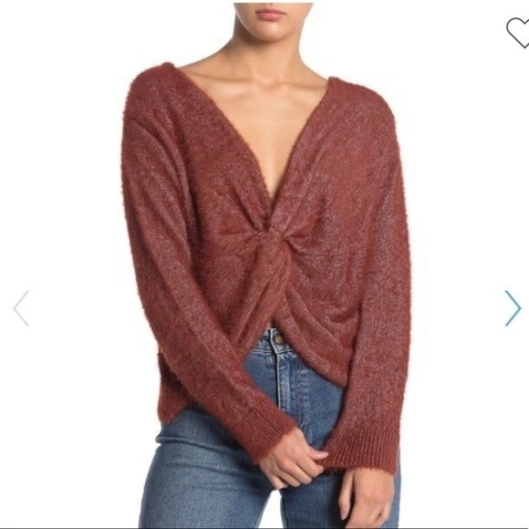 Twist back top sweater nordstrom