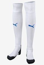 Puma Men LIGA Core 1 Pairs Socks White Blue Knee Soccer Stocking Sock 70344112