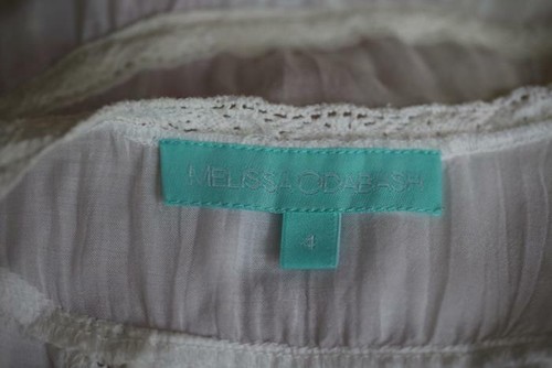 Melissa a�os 4 Jaz bordado Blanco de Vestido Ni�as Odabash Ni�as 