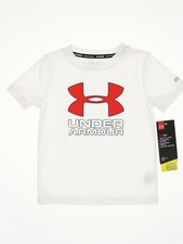 Under Armour 267774 Boys White T-Shirt Size 4