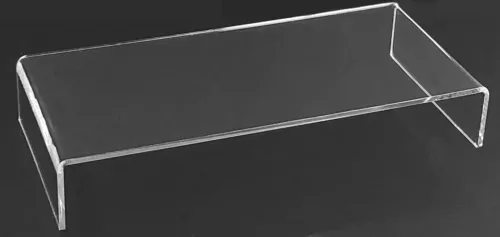 T'z Tagz 3mm Thick 4 Inches High Clear Acrylic Riser Display Stands Packs of 12