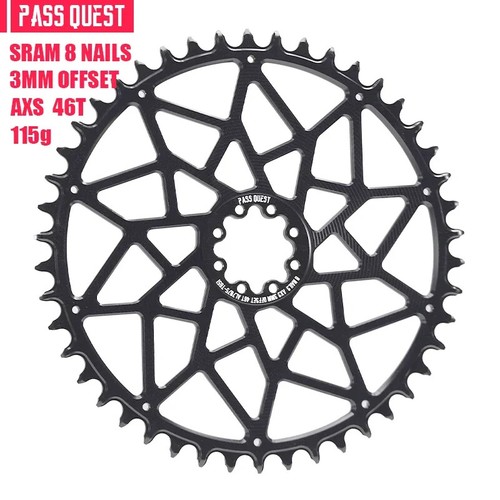 3mm Offest Direct Mount Chainring 8 Bolt AXS Round 28-48T Narrow Wide Chainwheel - Picture 45 of 47