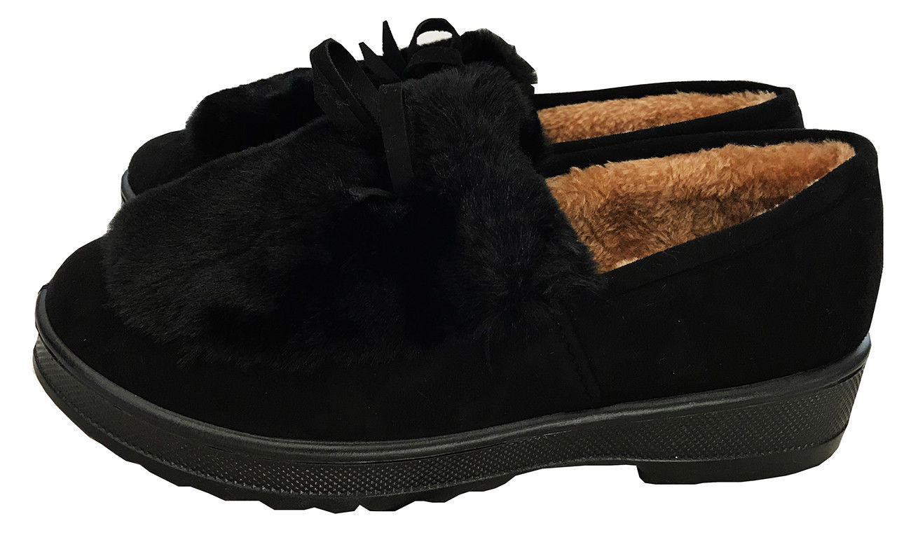 Женские замшевые мокасины из овчины домашняя обувь без шнуровки на меху размеры 611 3790₽