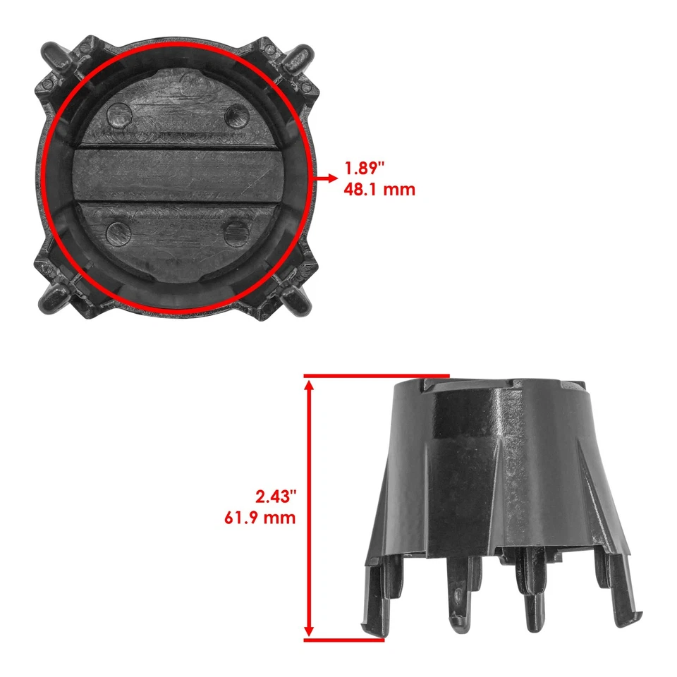 Front or Rear Wheel Cap for Can-Am Renegade 1000R XXC 2012-2014 2017-2018 Qty 2 - Image 2 of 4