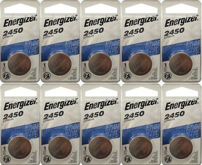 12 Pcs Energizer CR2450 ECR2450 CR 2450 3V Lithium Coin Cell Button Battery