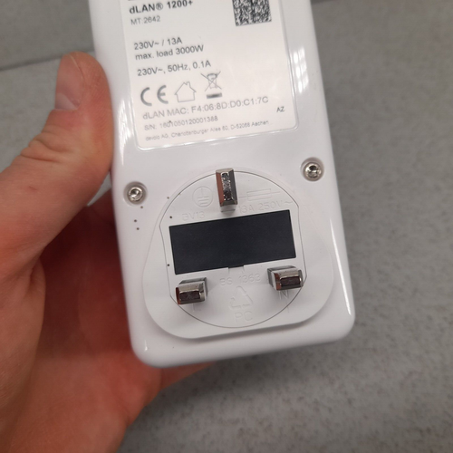 DEVOLO 1200+ dLAN Add-On GIGABIT PASSTHROUGH POWERLINE ADAPTER W2048 - Picture 5 of 7