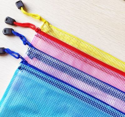 A4 Plastic Zippy Bags Zip File Storage Document Folder Protective Wallet Sleeve
