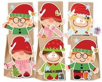 "Adventskalender Zum BefüLlen \"Elfen\" Weihnachtskalender TüTen"