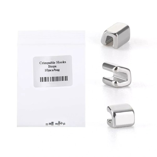 10Pcs/Pack Dental Orthodontic Universal Crimpable Hook Sliding Stops On Archwire - 第 2/6 張圖片