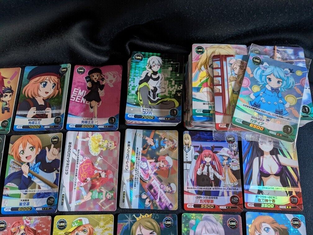  Anime High CARD Trading Square Tin Badge Box of 5