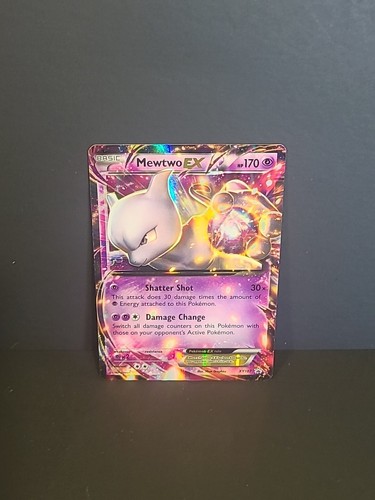 Pokémon TCG: Mewtwo EX XY107 XY Holo Full Art Black Star Promo LP - Picture 3 of 4