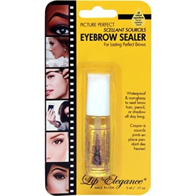 Lip Elegance Eyebrow Sealer   Clear Waterproof Brow Gel for Extreme Hold, 0.17 