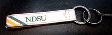 Old 1990s NDSU School Colors Key Fob Keychain Ring North Dakota State University