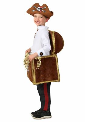 Child Pirate Chest Candy Catcher Costume