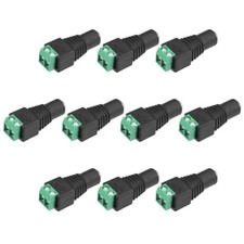 10 Pcs Female 5.5x2.1mm DC Power Jack Adapter Terminal Connector for CCTV Camera