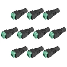 10 Pcs Female 5.5x2.1mm DC Power Jack Adapter Terminal Connector for CCTV Camera