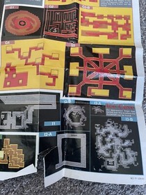 Final Fantasy Dungeon Maps ONLY - Vintage Nintendo NES