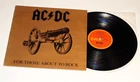 ACDC - For Those About To Rock - 1981 Australian 1st + Insert Albert / W.R.Club!