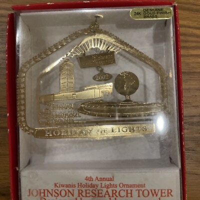 RACINE, WI 4TH ANNUAL KIWANIS CHRISTMAS ORNAMENT-Johnson Research