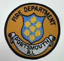 Portsmouth Fire Rhode Island RI Patch G5