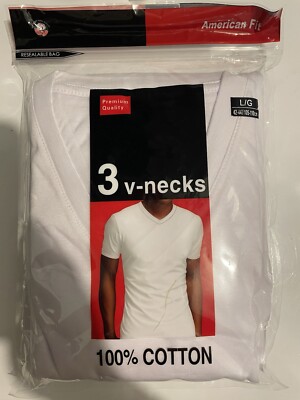 Marco Giovanni PREMIUM Large V-Neck Cotton Shirts  3pcs/pack