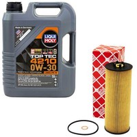 MotoröL Set 0W-30 5 Liter + ÖLfilter 22536 FüR Vw Passat Variant 2.5 Tdi 3B3 3B6