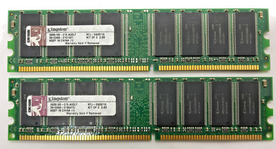 Kingston 1GB (2x512MB) DDR1 KFJ-E600/1G Kit of 2 2.6V 9905193-015.A00LF #R2434