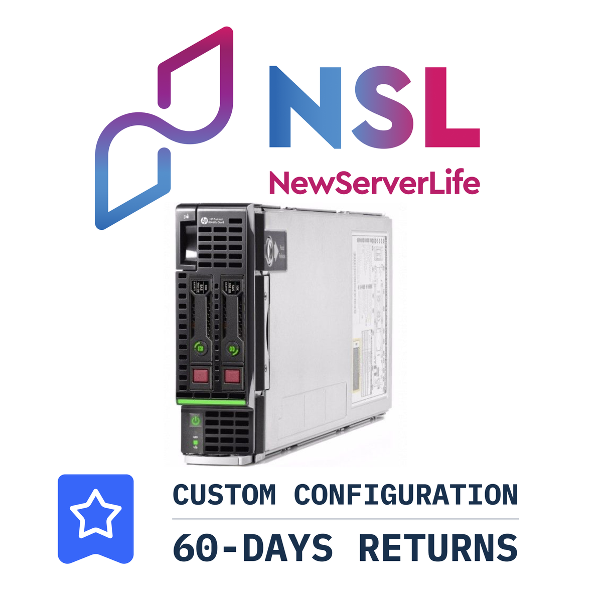 Serveur HP Proliant BL460C G9 - 2x Xeon E5-2630 V4, 32GB RAM, 2SFF