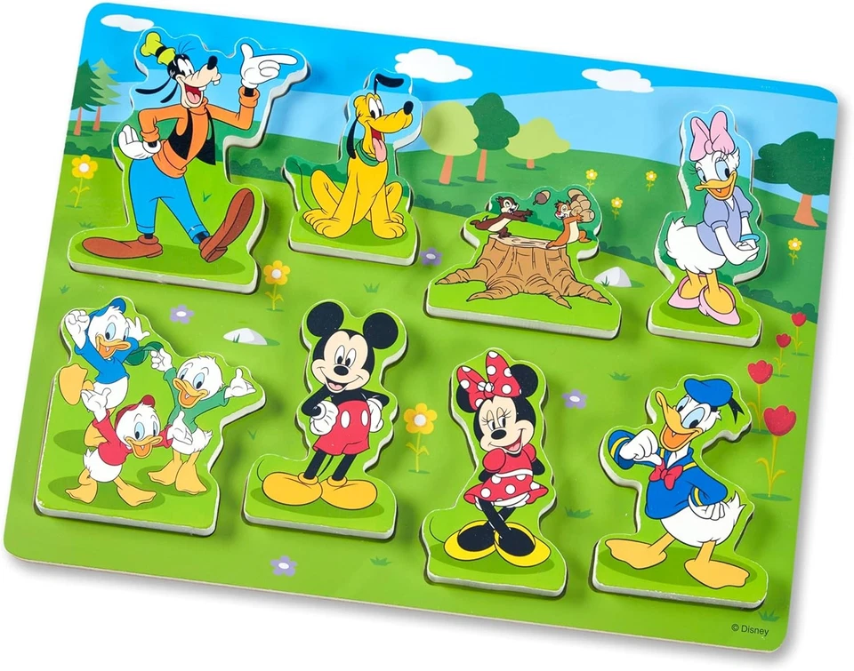 Rompecabezas grueso de madera Melissa & Doug Disney Mickey Mouse Clubhouse (8 piezas) Foto 4 de 4